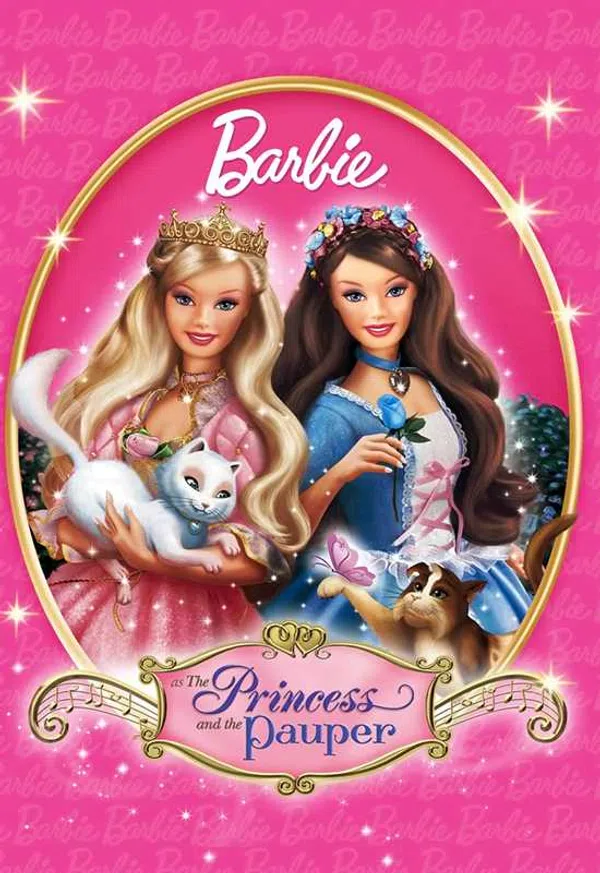 Poster phim Barbie vào vai công chúa và nàng lọ lem trên Phim Mới