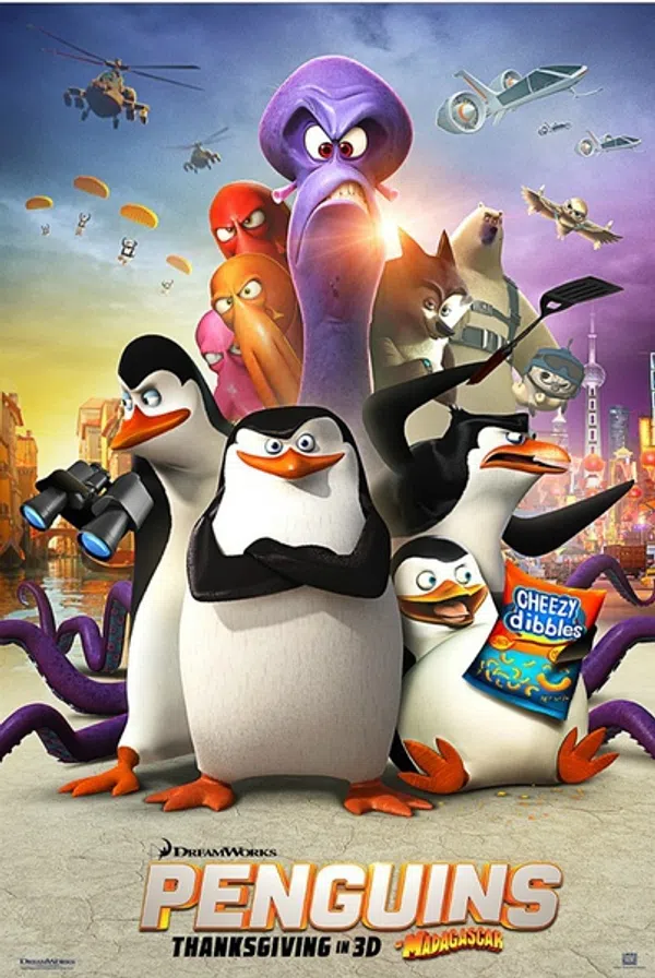 Poster phim Biệt đội cánh cụt vùng Madagascar trên Phim M?i